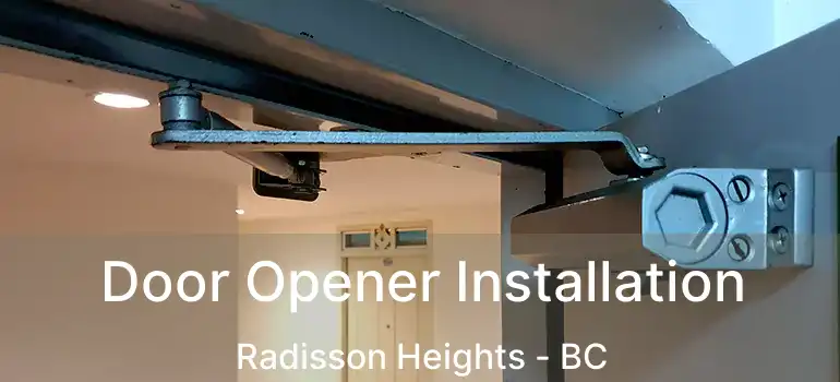  Door Opener Installation Radisson Heights - BC