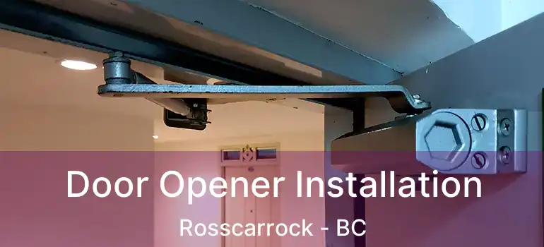  Door Opener Installation Rosscarrock - BC