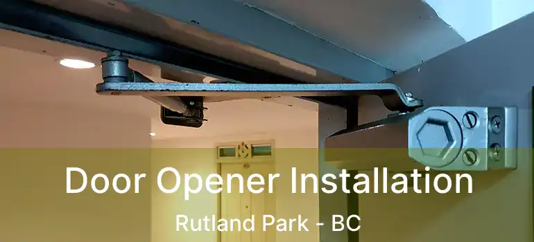  Door Opener Installation Rutland Park - BC