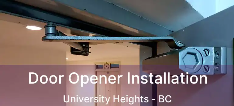  Door Opener Installation University Heights - BC