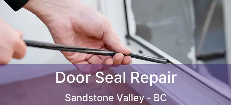  Door Seal Repair Sandstone Valley - BC