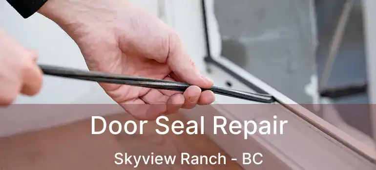  Door Seal Repair Skyview Ranch - BC