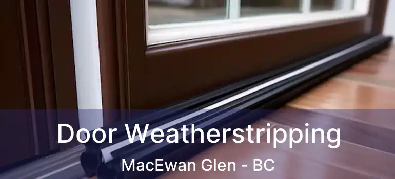  Door Weatherstripping MacEwan Glen - BC