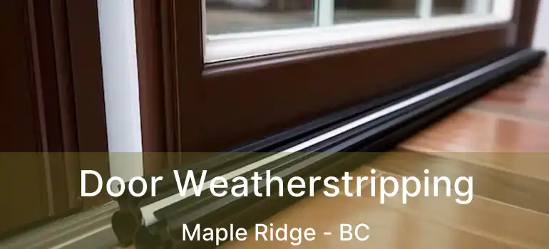  Door Weatherstripping Maple Ridge - BC