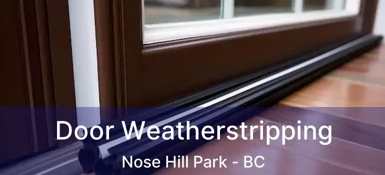  Door Weatherstripping Nose Hill Park - BC