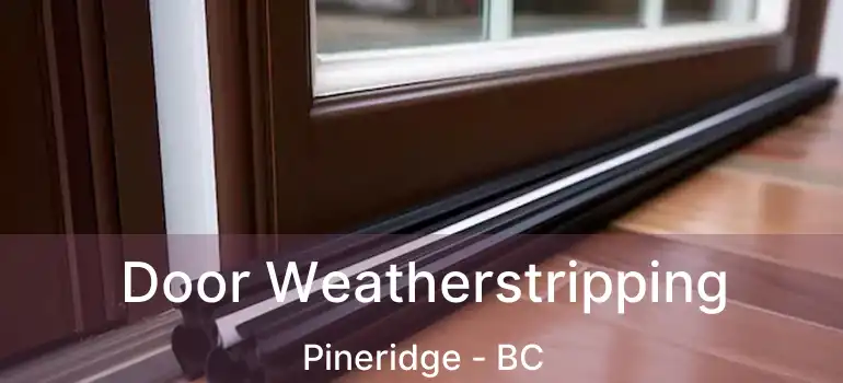  Door Weatherstripping Pineridge - BC