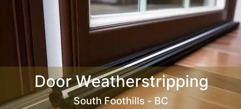  Door Weatherstripping South Foothills - BC