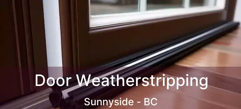  Door Weatherstripping Sunnyside - BC
