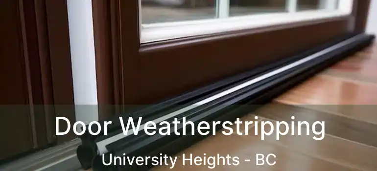  Door Weatherstripping University Heights - BC