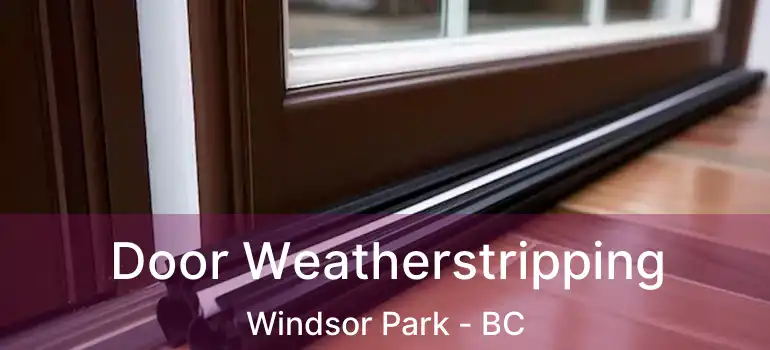  Door Weatherstripping Windsor Park - BC