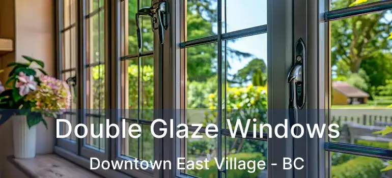  Double Glaze Windows Downtown East Village - BC