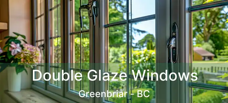  Double Glaze Windows Greenbriar - BC