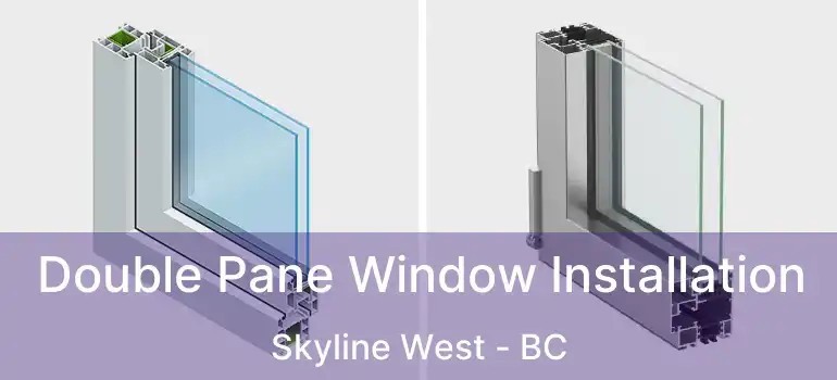  Double Pane Window Installation Skyline West - BC
