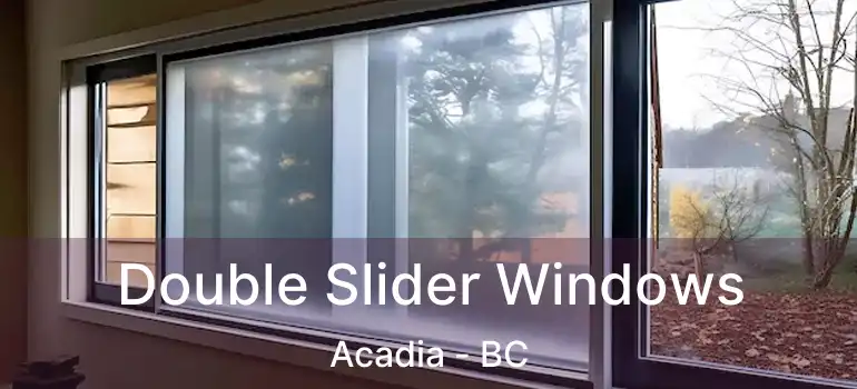  Double Slider Windows Acadia - BC