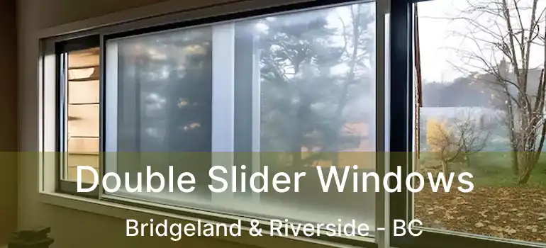  Double Slider Windows Bridgeland & Riverside - BC