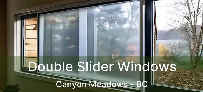  Double Slider Windows Canyon Meadows - BC