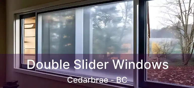  Double Slider Windows Cedarbrae - BC