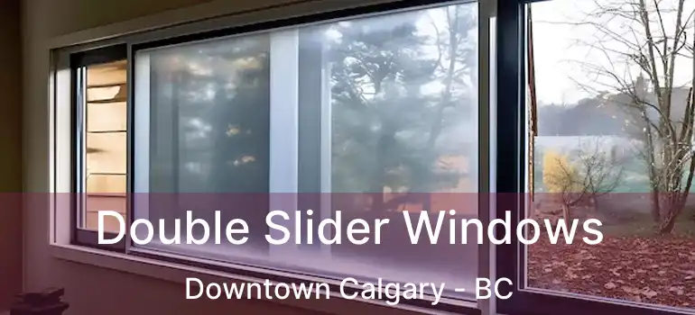  Double Slider Windows Downtown Calgary - BC