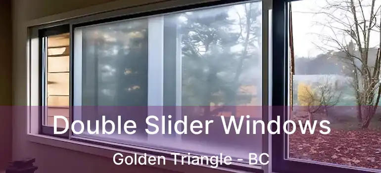  Double Slider Windows Golden Triangle - BC