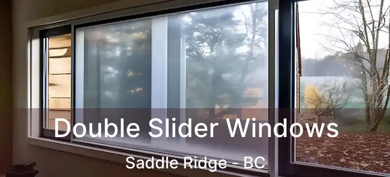  Double Slider Windows Saddle Ridge - BC