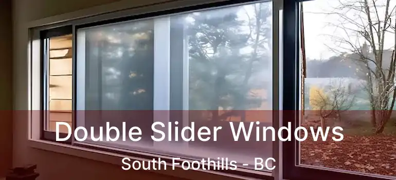  Double Slider Windows South Foothills - BC