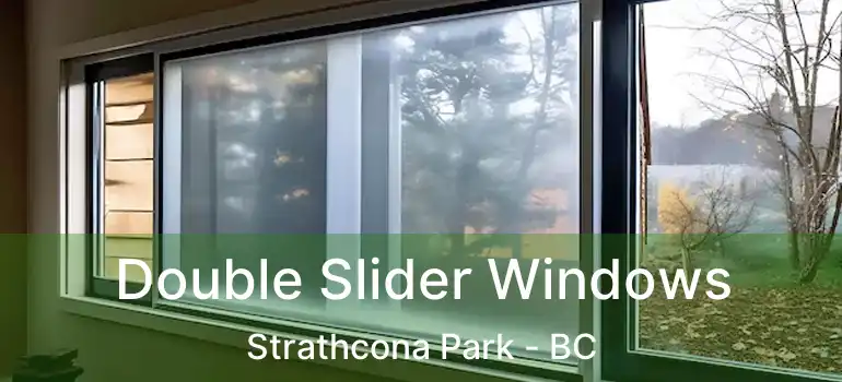  Double Slider Windows Strathcona Park - BC