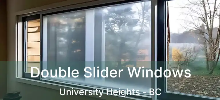  Double Slider Windows University Heights - BC