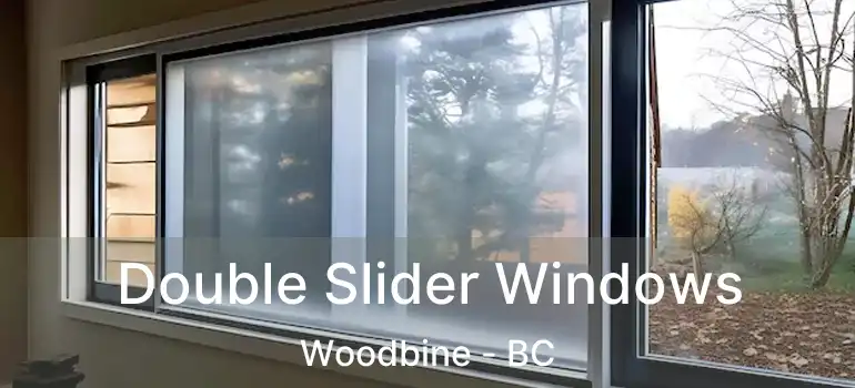  Double Slider Windows Woodbine - BC