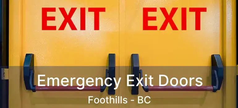  Emergency Exit Doors Foothills - BC