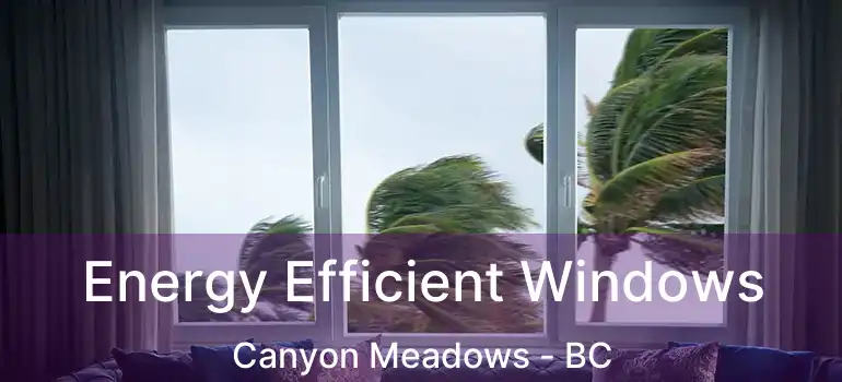  Energy Efficient Windows Canyon Meadows - BC