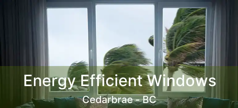  Energy Efficient Windows Cedarbrae - BC