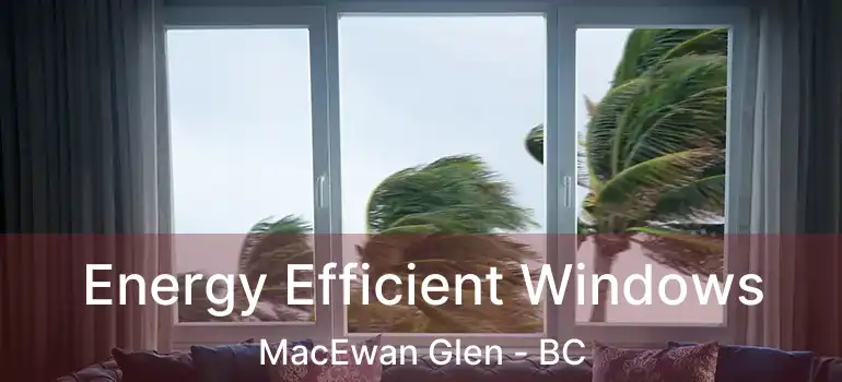  Energy Efficient Windows MacEwan Glen - BC