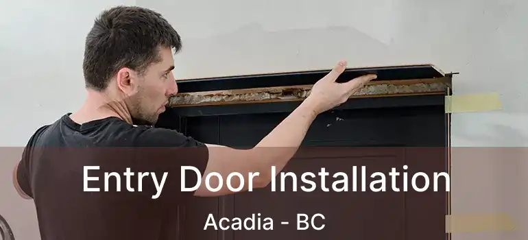  Entry Door Installation Acadia - BC