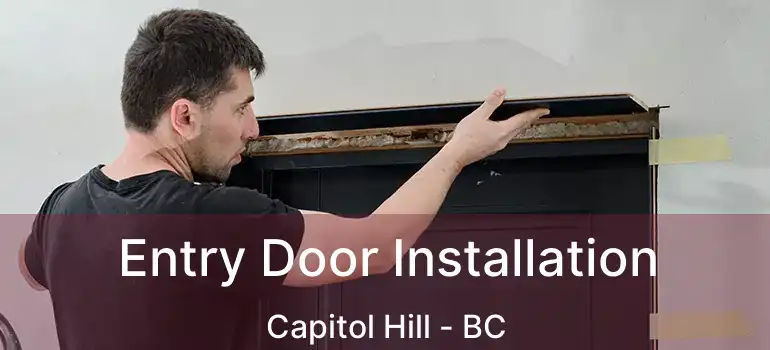  Entry Door Installation Capitol Hill - BC