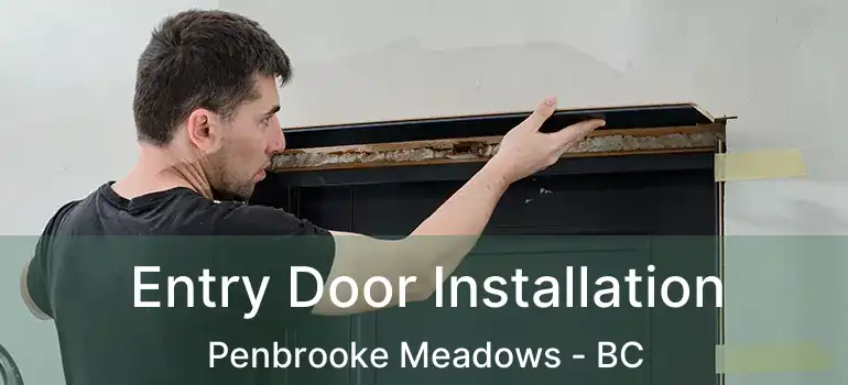 Entry Door Installation Penbrooke Meadows - BC