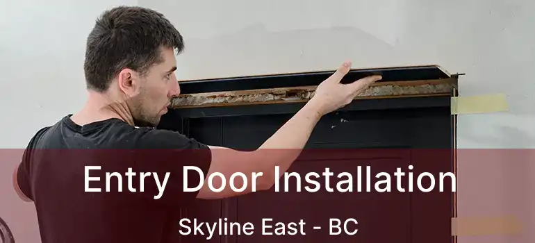  Entry Door Installation Skyline East - BC