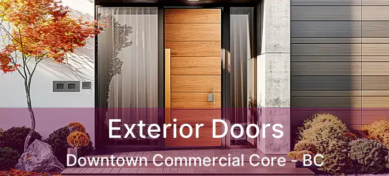  Exterior Doors Downtown Commercial Core - BC