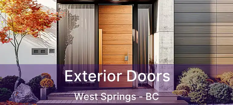  Exterior Doors West Springs - BC