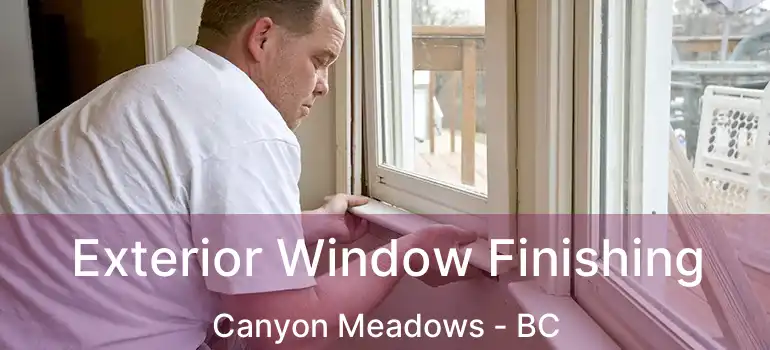  Exterior Window Finishing Canyon Meadows - BC