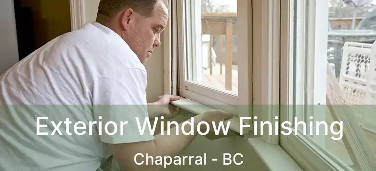  Exterior Window Finishing Chaparral - BC