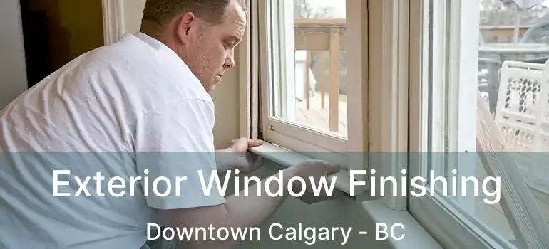  Exterior Window Finishing Downtown Calgary - BC