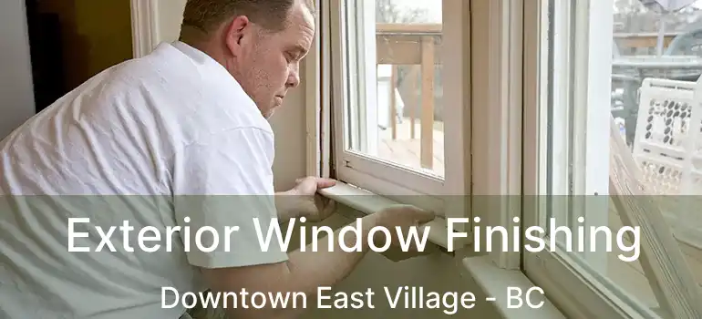  Exterior Window Finishing Downtown East Village - BC