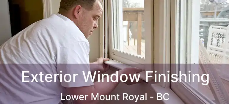  Exterior Window Finishing Lower Mount Royal - BC