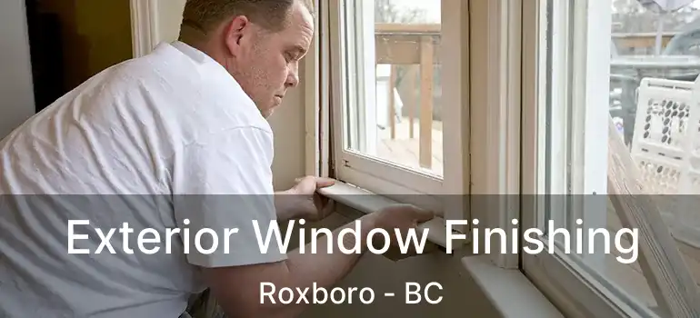  Exterior Window Finishing Roxboro - BC