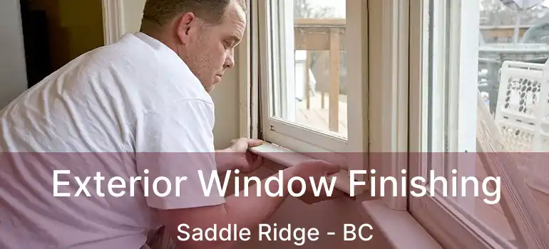  Exterior Window Finishing Saddle Ridge - BC