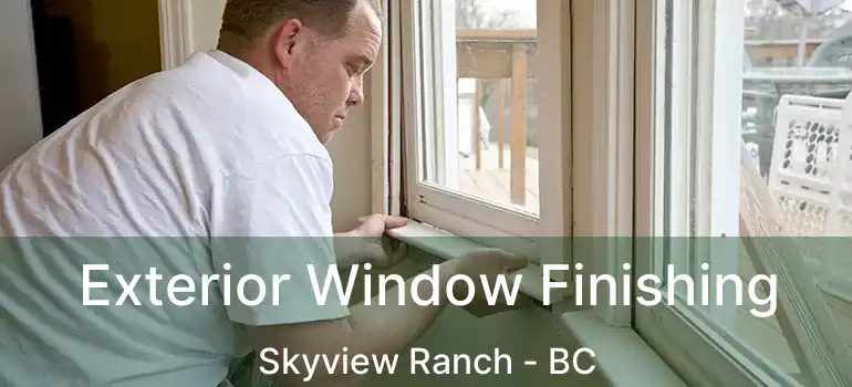  Exterior Window Finishing Skyview Ranch - BC