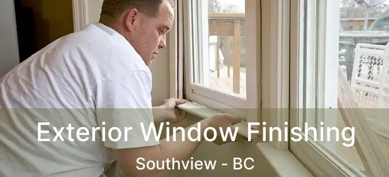  Exterior Window Finishing Southview - BC