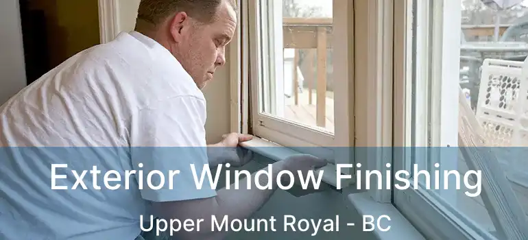  Exterior Window Finishing Upper Mount Royal - BC