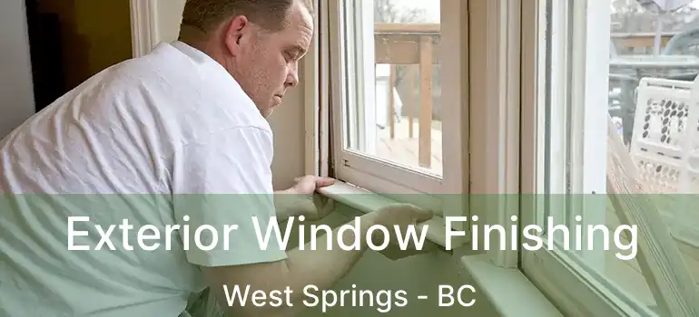  Exterior Window Finishing West Springs - BC