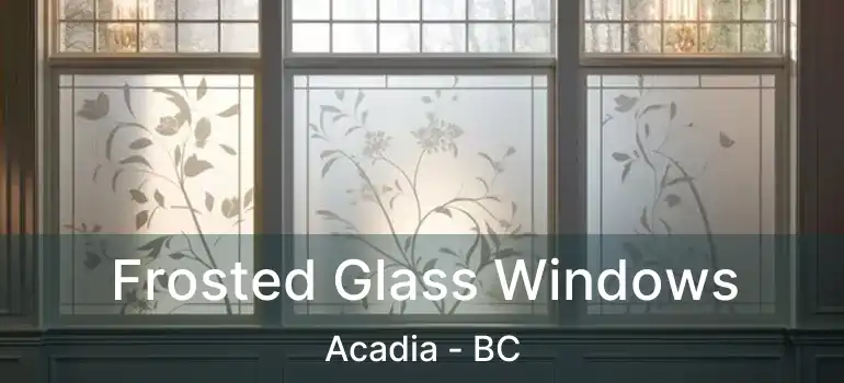  Frosted Glass Windows Acadia - BC